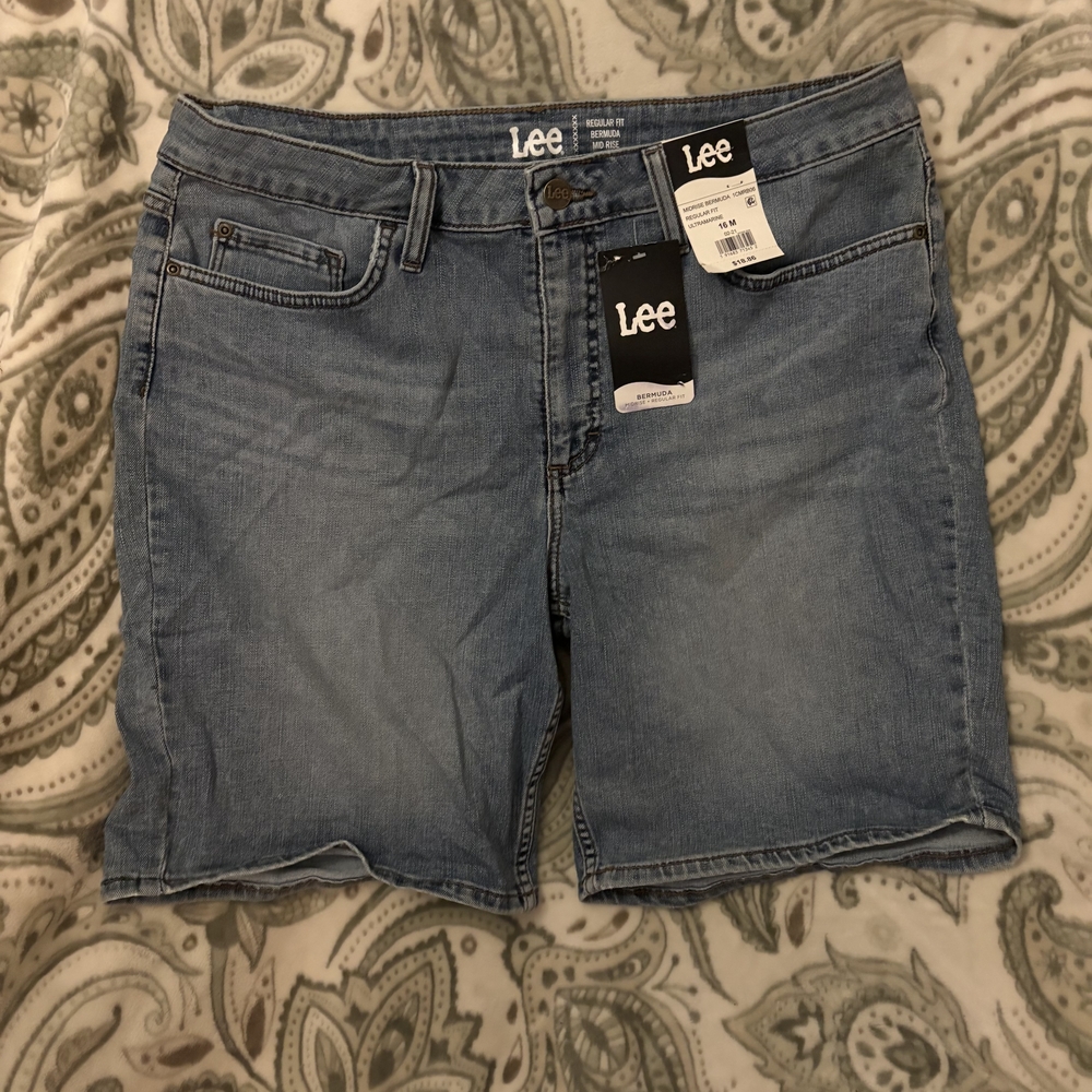 Lee Women's Light Blue Jean Shorts